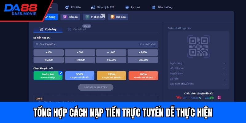 Tổng hợp cách nạp tiền trực tuyến dễ thực hiện